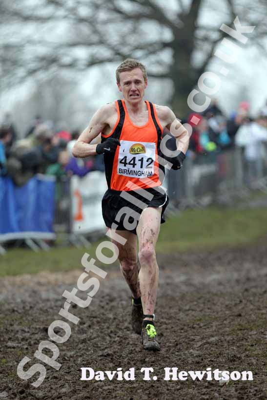 Steve Vernon during the senior mens McCain World Cross Country Trials and Inter Counties.